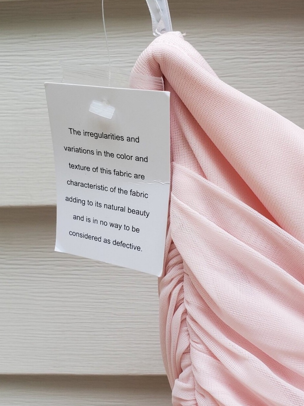 NWT David's Bridal One-Shoulder Blush Pink Maxi Dress Size 16 - Picture 5 of 8